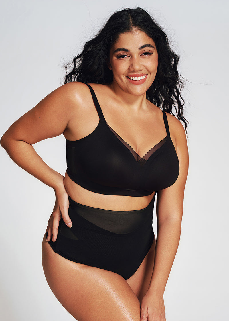 Comfort Mesh Crossover Wireless Bra