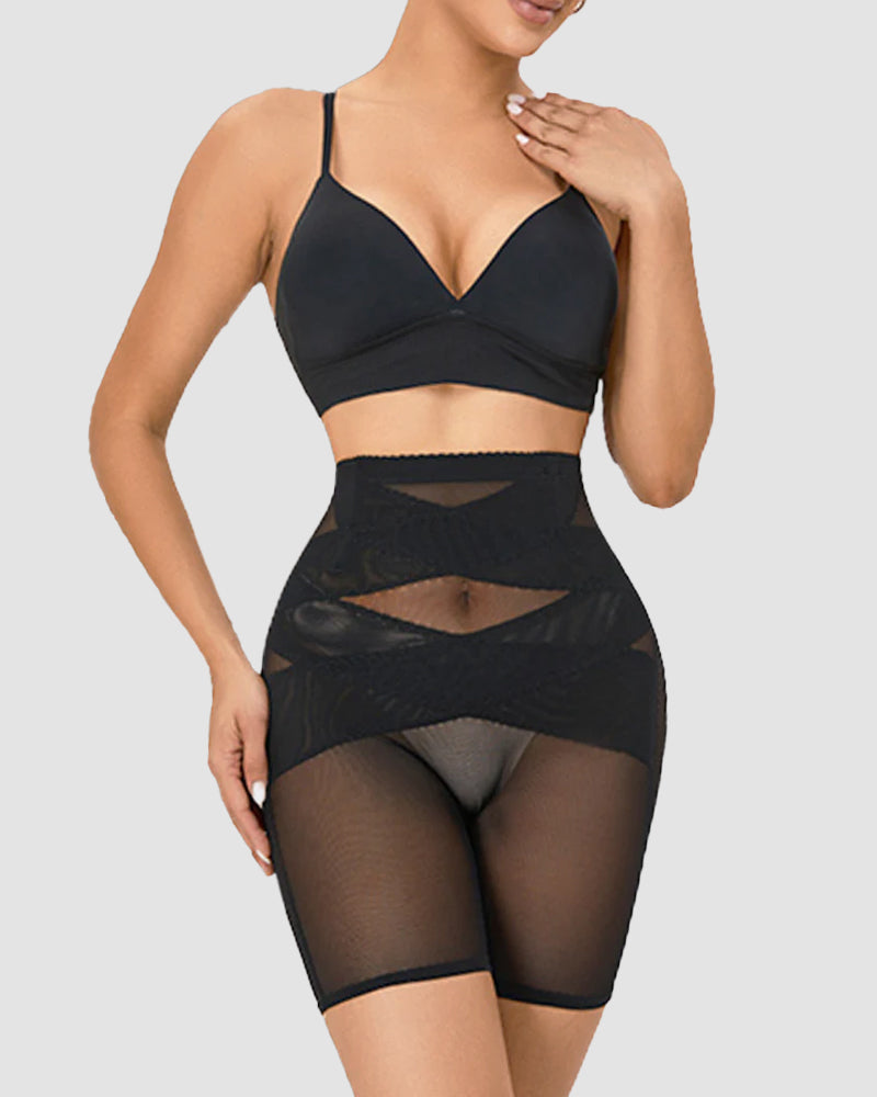 Mesh High Waist Shapewear Shorts