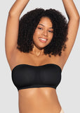 Non-Slip Crossover Side Hook Bandeau Bra