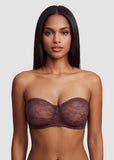 Stay-Put Strapless Lace Push Up Bra
