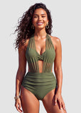 High-Waisted Tummy Control Mesh Bikini Set