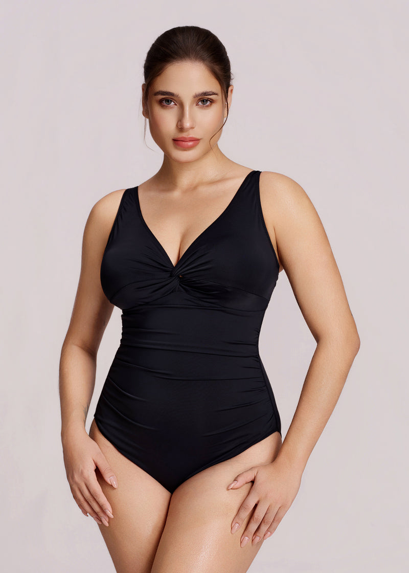 Twist Front Sculpting Shapewear Swimsuit