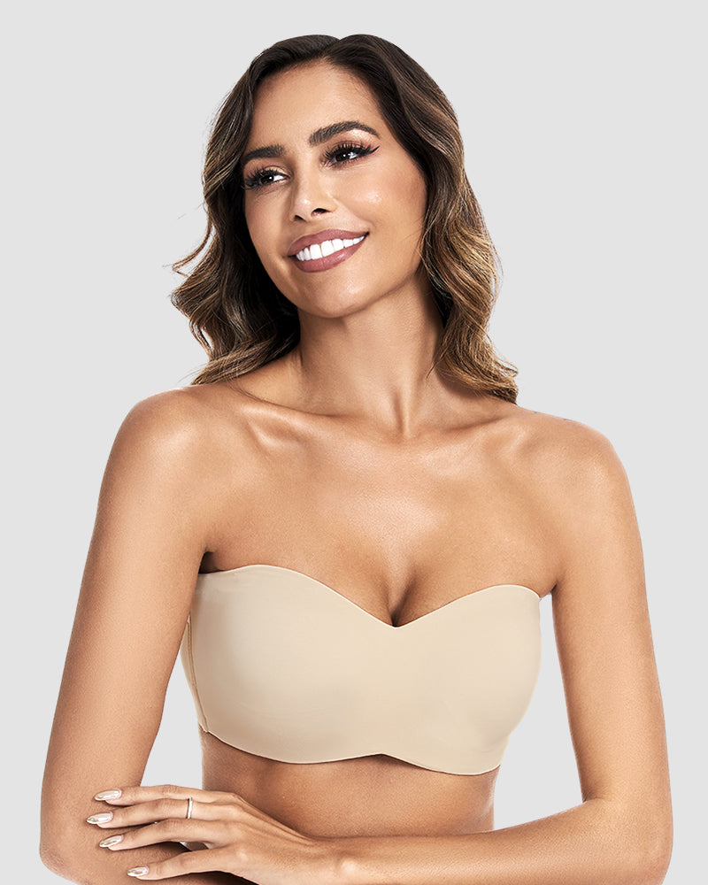 LilyLove® Full Support Non-Slip Convertible Bandeau Bra