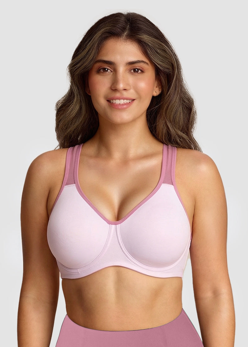 Full Coverage External Underwire Sports Bra