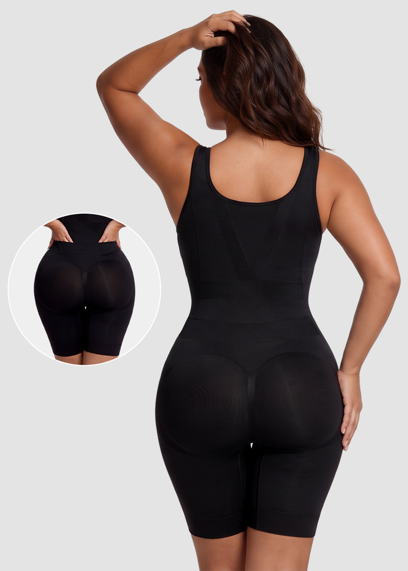 Tummy Control Butt Lifter Faja Bodysuit – Back Support Shapewear