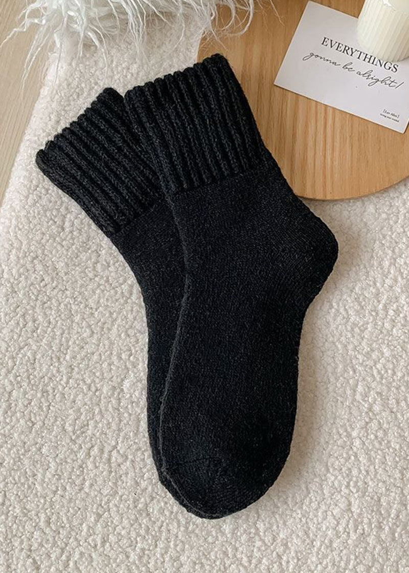 Cozy Ribbed Fleece Lined Crew Socks