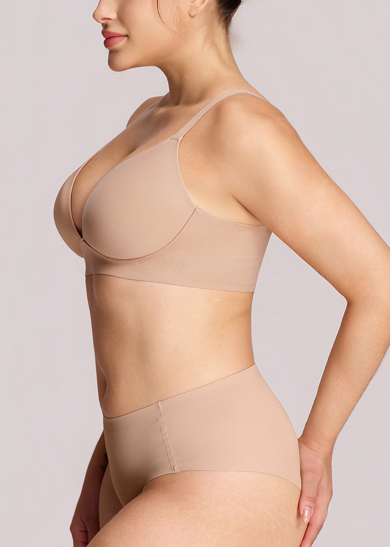 Comfort Wireless Deep V Plunge Bra