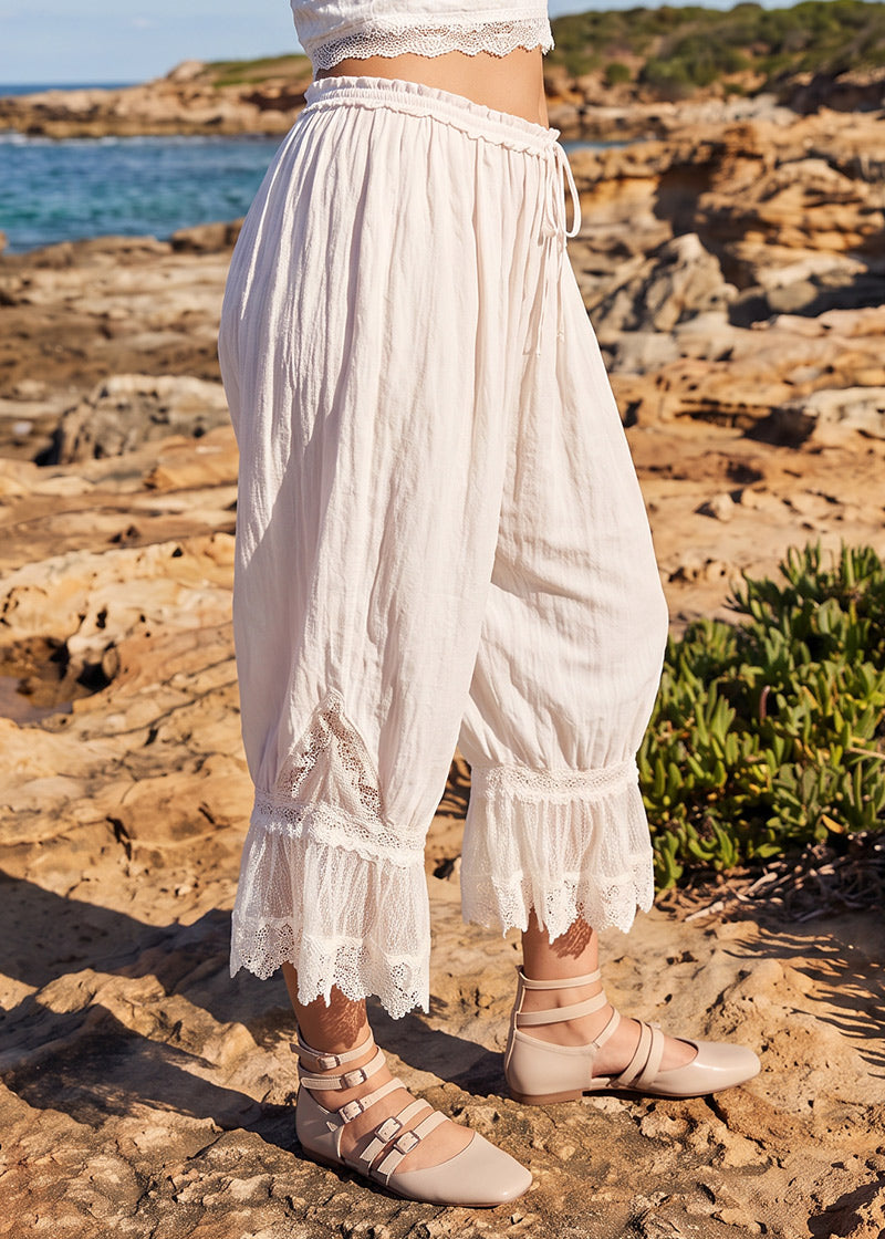 Lace Bloomer Pants for Women Capri Pants
