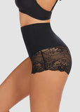 Smooth High-Waisted Sheer Lace Sculpting Brief (4 Pack)