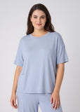 Women's Breathable Pajama Set with T-Shirt & Pocket Pants