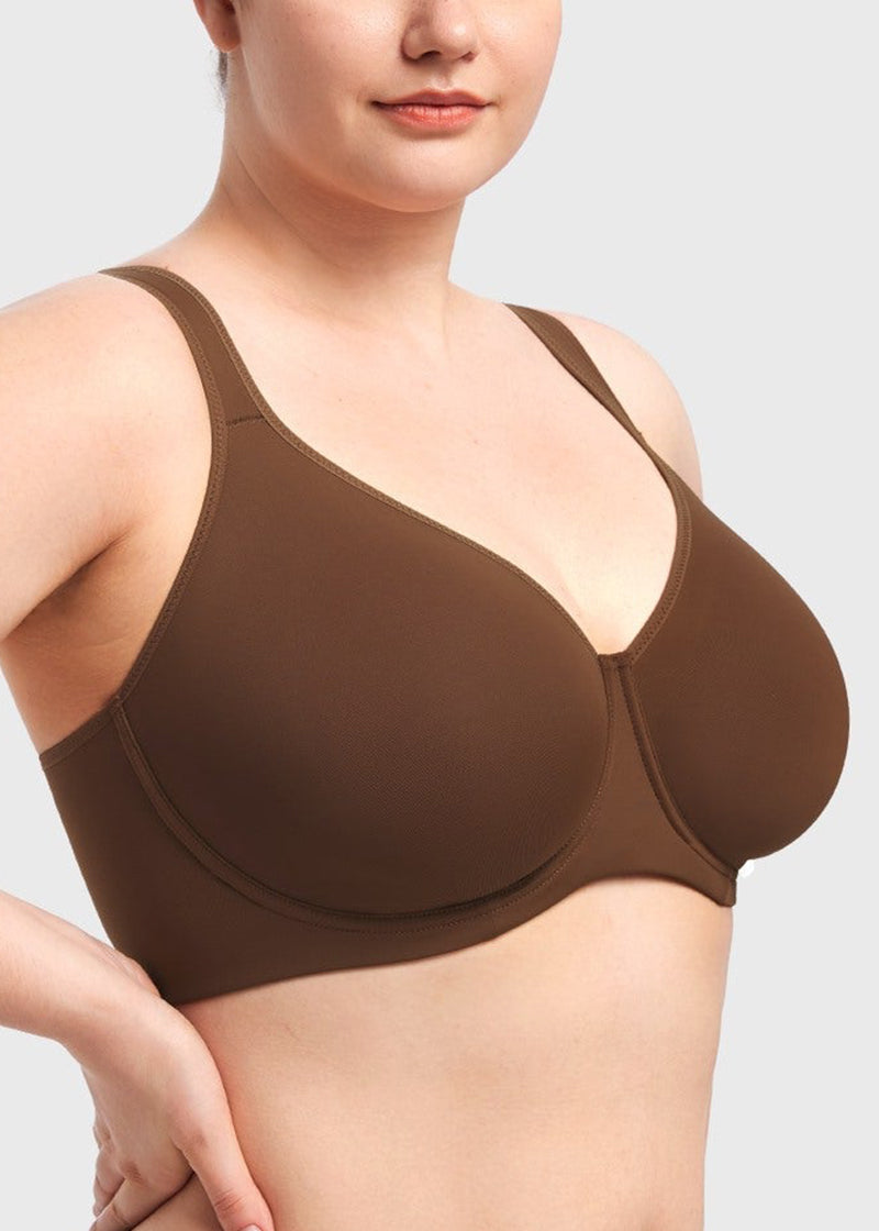 Soft Plus Size Full Coverage Unlined Minimizer Bra