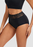 Lace Trim Cotton Hipster Panties (5 Pack)