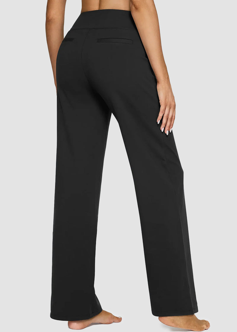 Women's Loose High-Waist Stretch Bootcut Work Leggings