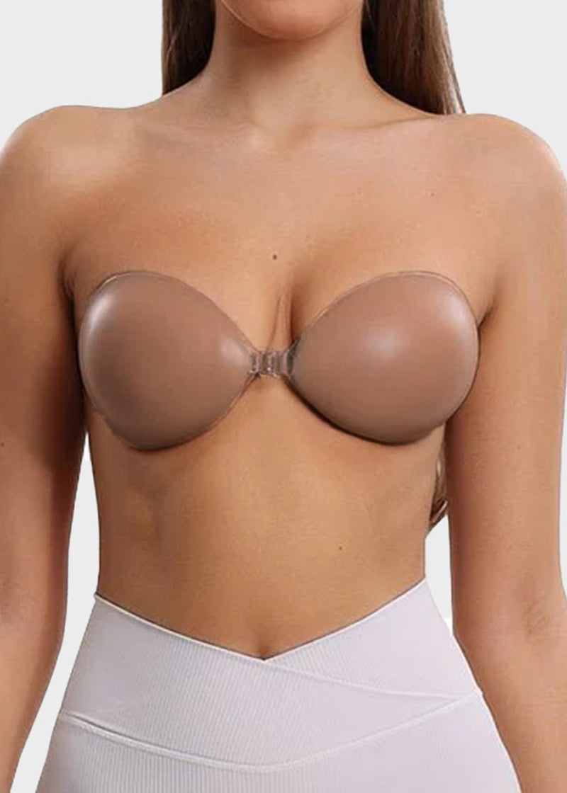 Front Closure Silicone Self-Adhesive Invisible Bra (2 pairs)