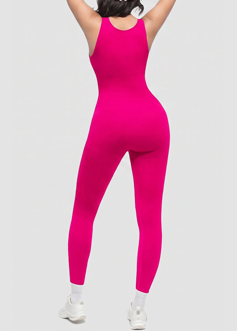 Deep V Tummy Control Sculpting Jumpsuit