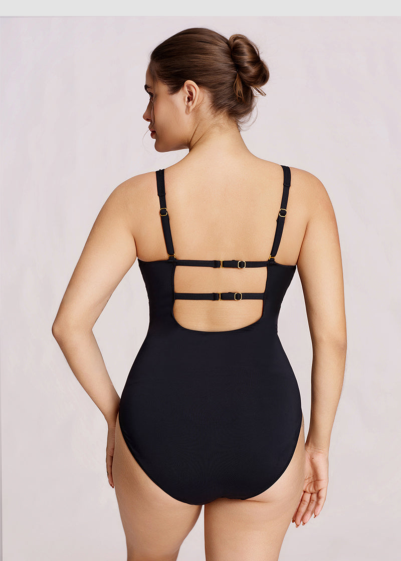 Twist Front Sculpting Shapewear Swimsuit