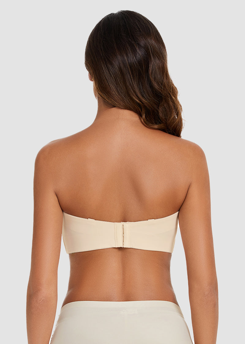 Full Support Non-Slip Convertible Bandeau Bra