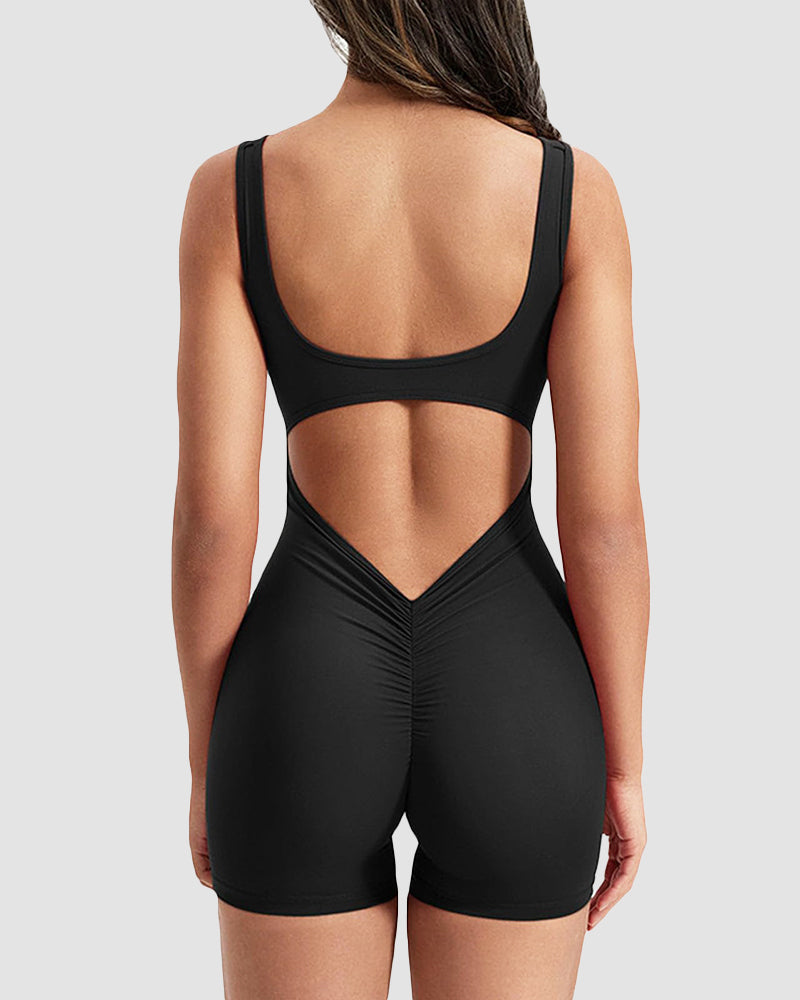 Lilylove® Crinkle-Butt Jumpsuit for a Curvy, Confidence-Boosting Look