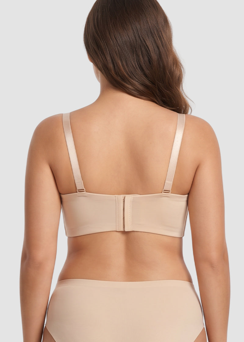 Lace-Up Padded Push-Up Bra