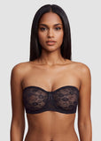 Stay-Put Strapless Lace Push Up Bra