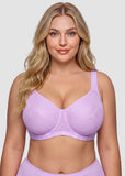 Ultra-Lightweight Full Coverage Cup Jacquard Mesh Comfort Bra