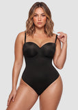 Lace-Up Back Tummy Control Bodysuit