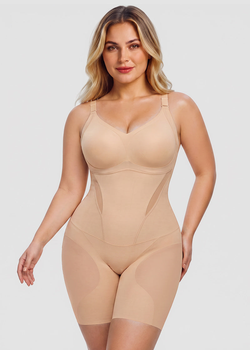 Ultra-Thin Tummy Control Butt Lifter Seamless Body Shaper