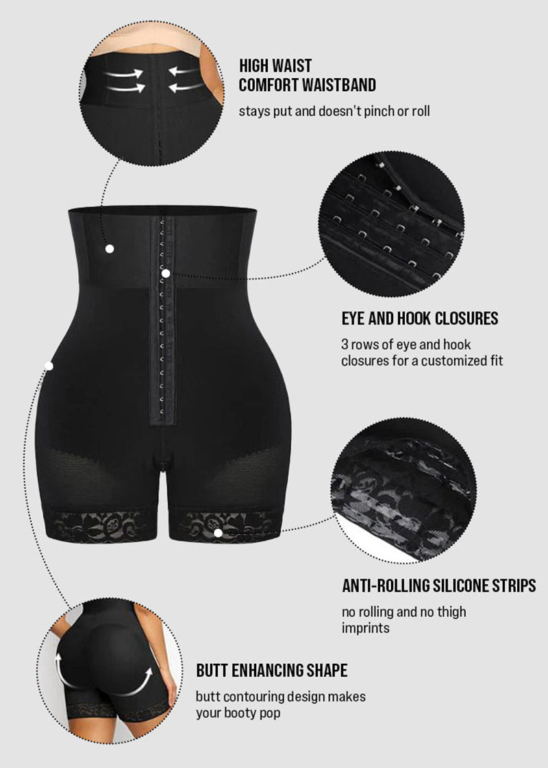 Boned Sculpt High Waist Shaper Shorts