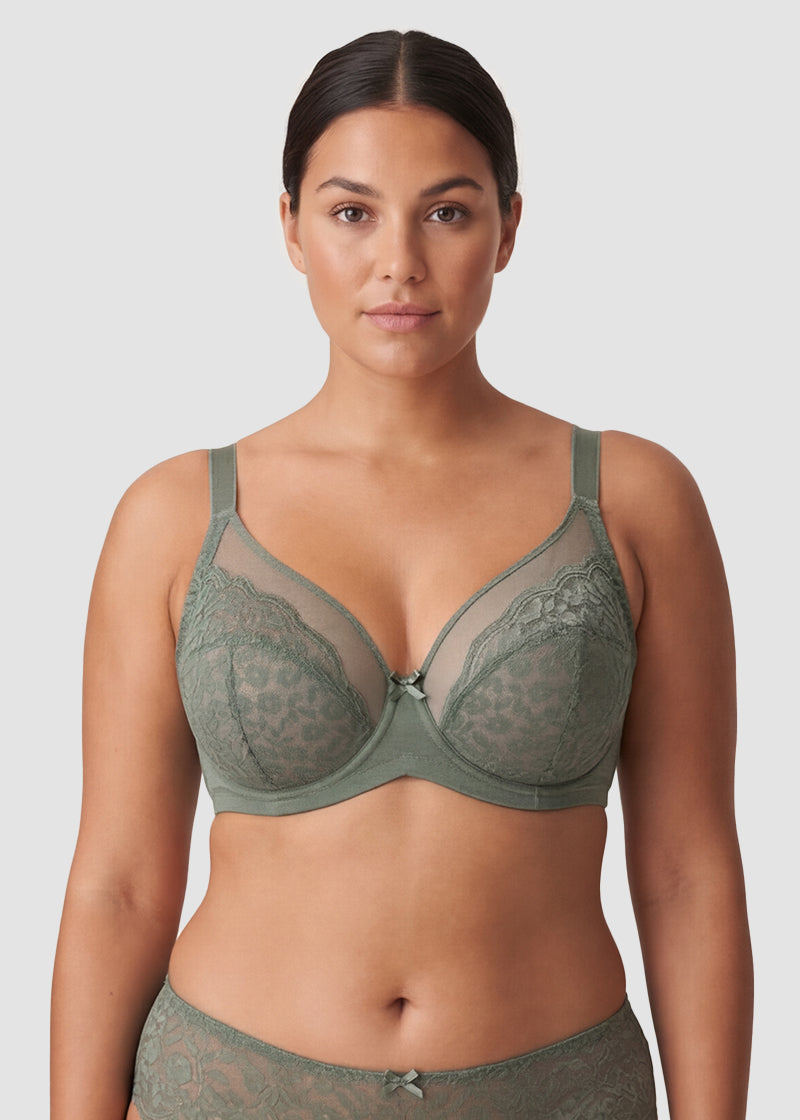 Breathable Lace Underwire Full Coverage Bra