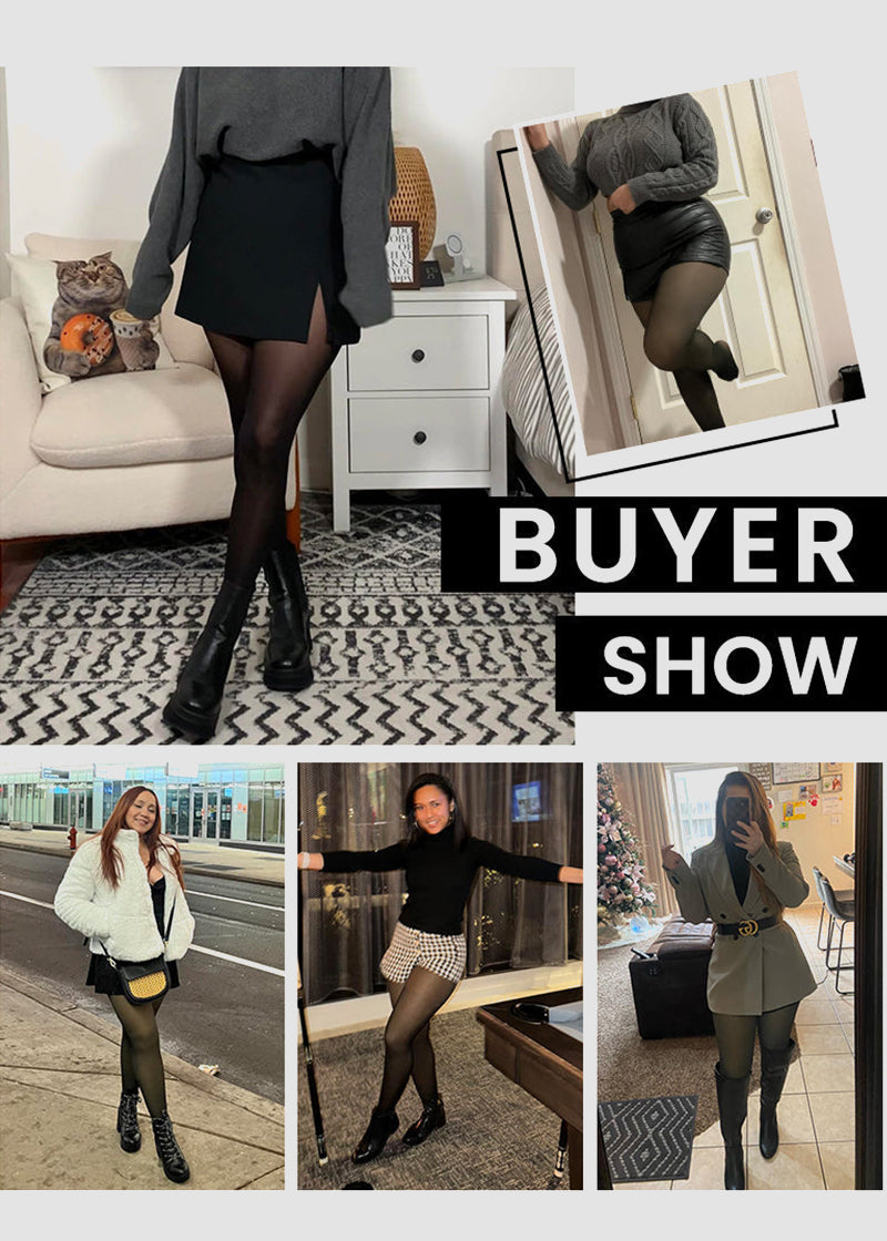 Translucent Fleece Lined Tights