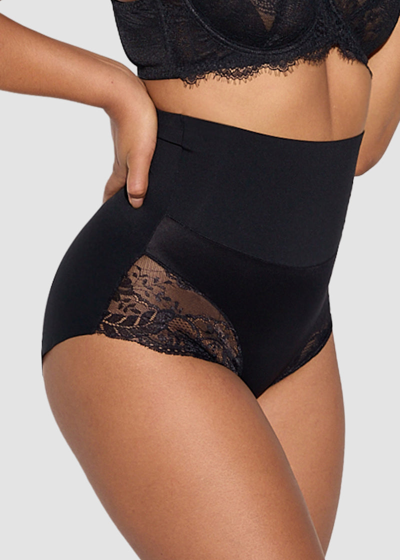 High-Waist Seamless Lace Shaping Panty (3 Pack)