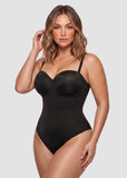 Lace-Up Back Tummy Control Bodysuit