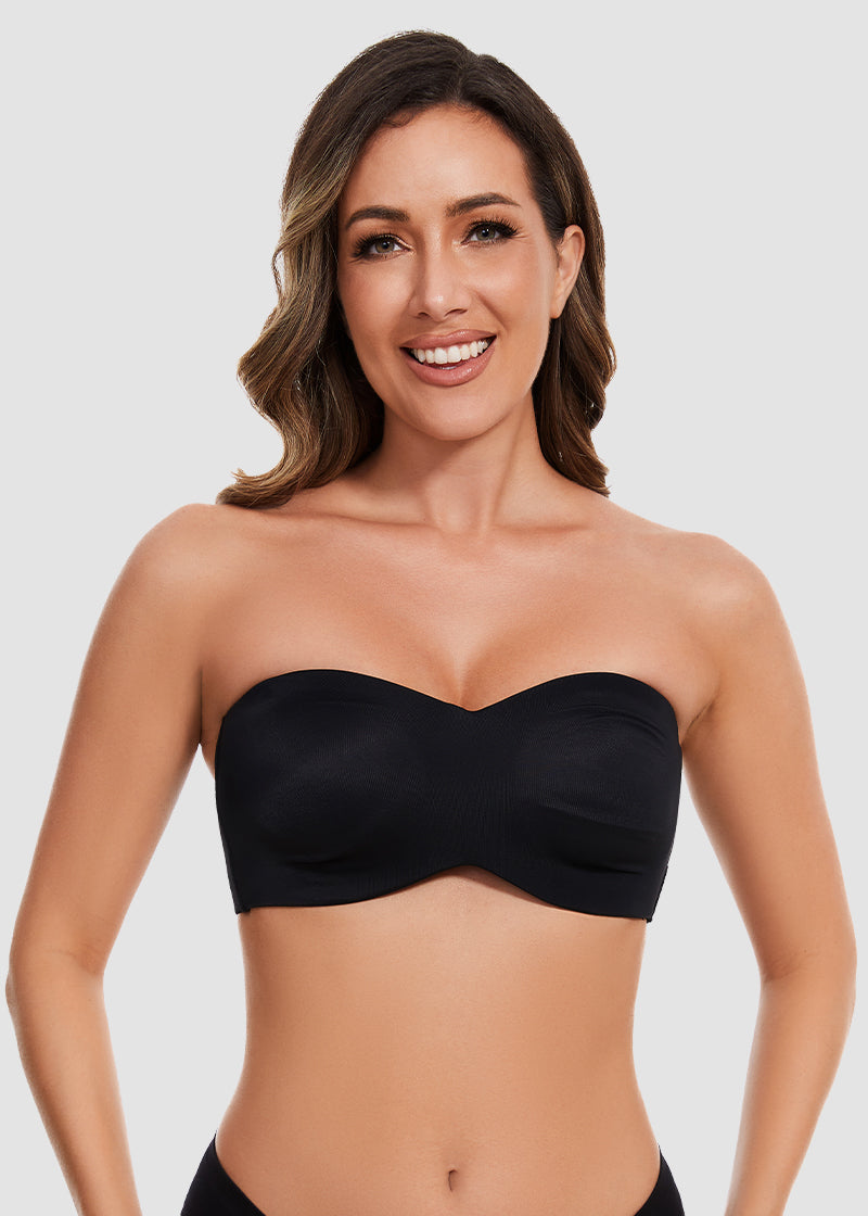 Full Support Non-Slip Convertible Bandeau Bra