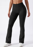 High-Waisted Mini Flare Yoga Leggings – Seamless Butt Lifting Pants