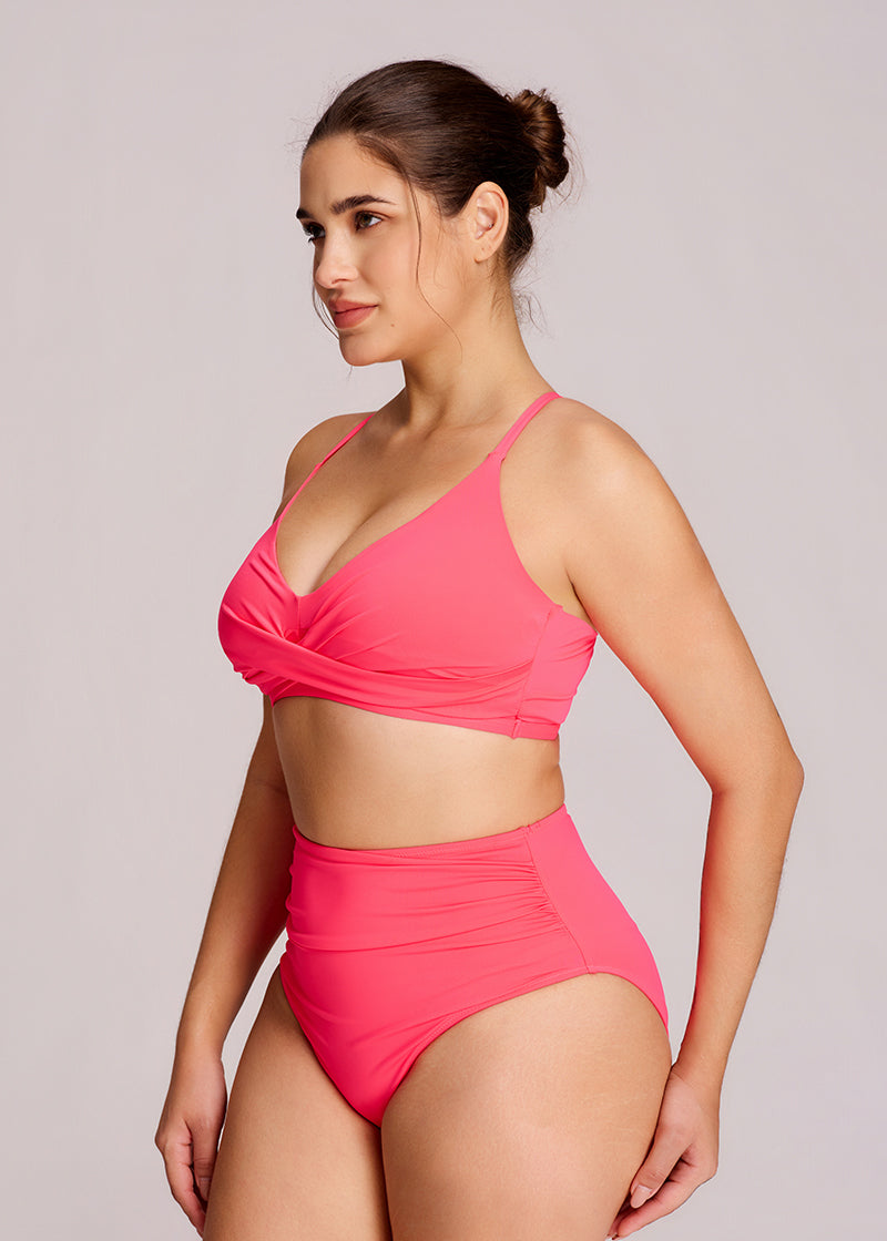Ruched Tummy Control Bikini Set