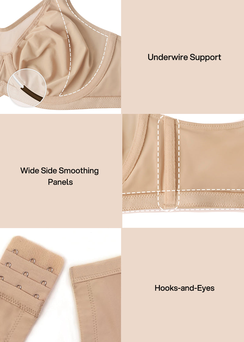 BOGO🔥Mesh Cooling Full Coverage Minimizer Bra