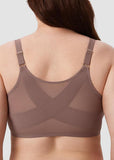 Front Closure Mesh Support Bra
