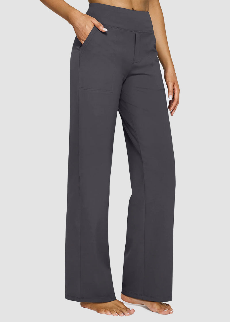 Women's Loose High-Waist Stretch Bootcut Work Leggings