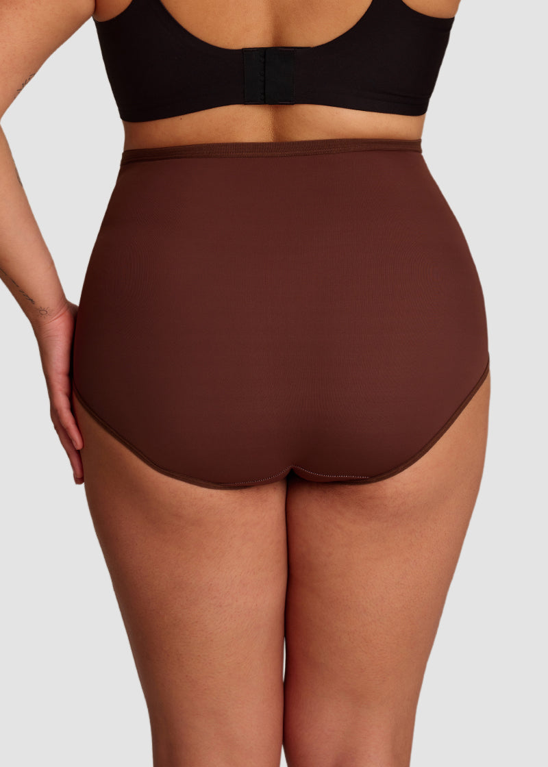 Plus-Size High-Waist Cross Tummy Control Panties (5 Pack)