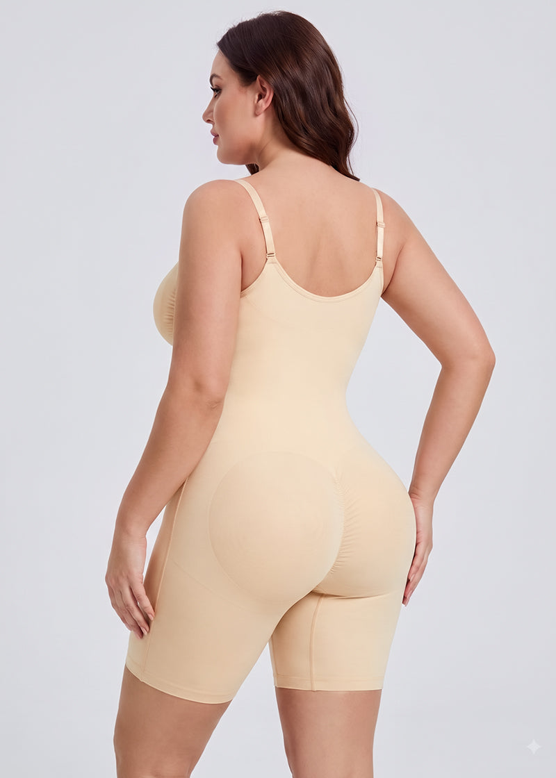 Seamless Tummy Control Zipper Bodysuit