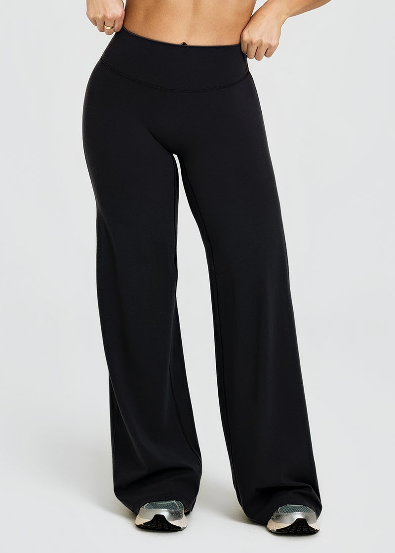 High-Waisted Wide-Leg Yoga Lounge Pants