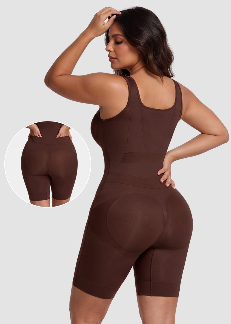 Tummy Control Butt Lifter Faja Bodysuit – Back Support Shapewear