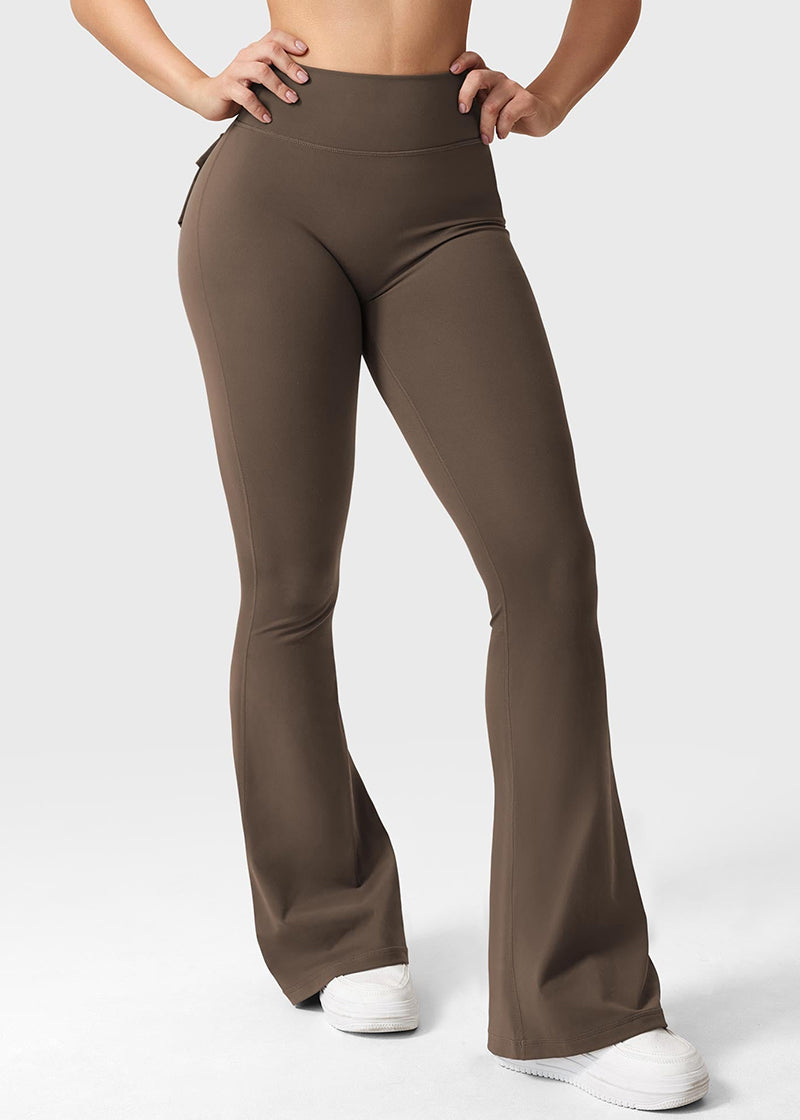 Y2K High-Waisted Cargo Leggings with Butt-Lifting Fit & Pockets