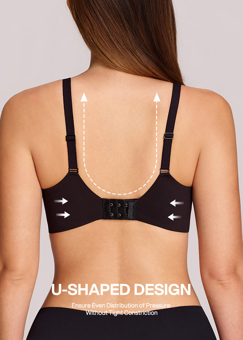 Comfort Wireless Deep V Plunge Bra