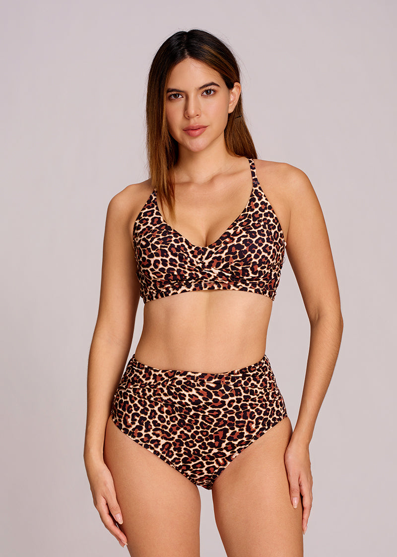 Ruched Tummy Control Bikini Set