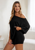 Casual Off-Shoulder Two-Piece Loungewear