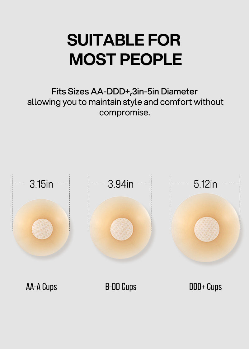 Seamless Non-Adhesive Nip Covers (2 Pairs)