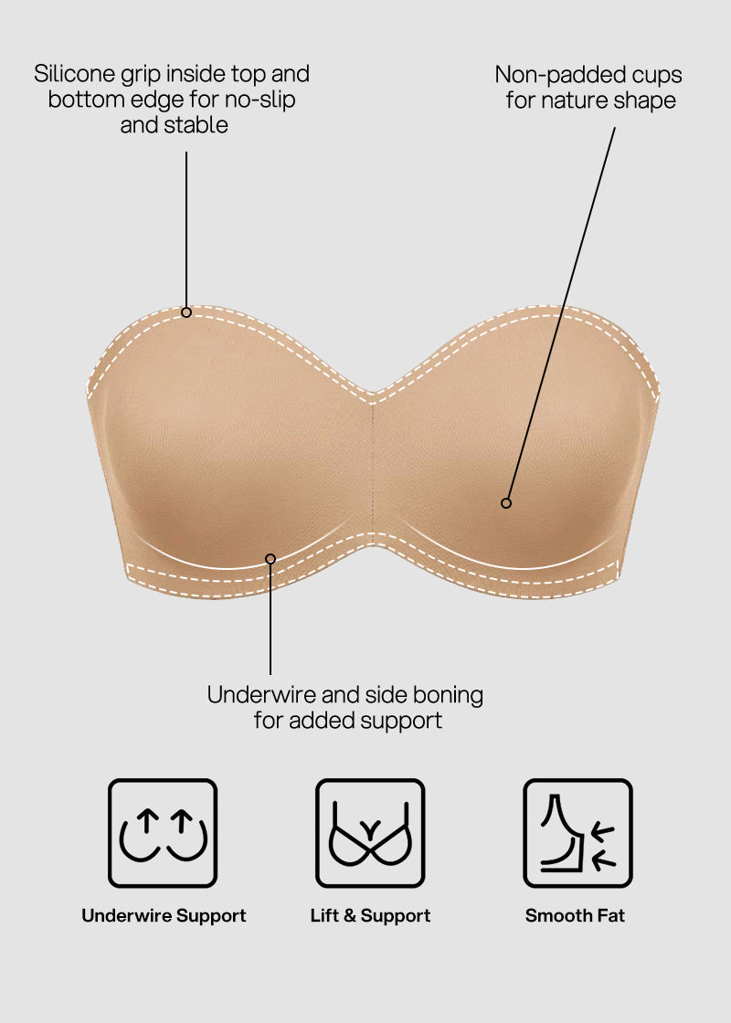 Comfort Support Strapless Bra