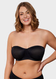 Strapless Mesh Balconette Underwire Bra