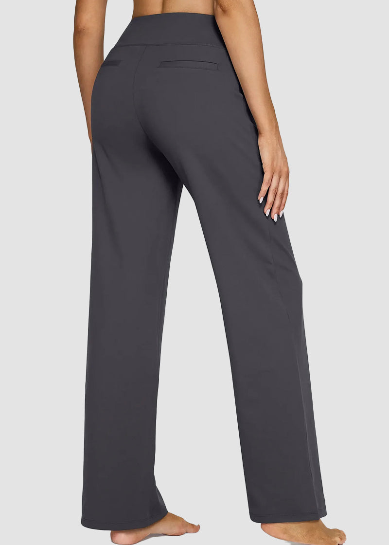 Women's Loose High-Waist Stretch Bootcut Work Leggings